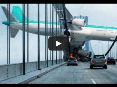 Резкая посадка в Сиу Сити - мгновения до столкновения.