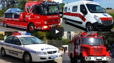 Автомобили для детей : Названия и звуки транспорта.