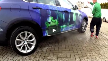 Аэрография авто BMW X6.