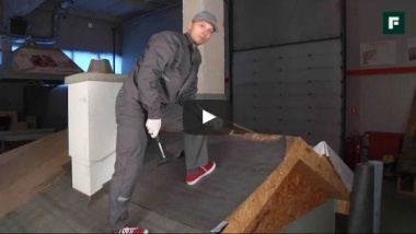 Монтаж многослойной гибкой черепицы. Базовые узлы